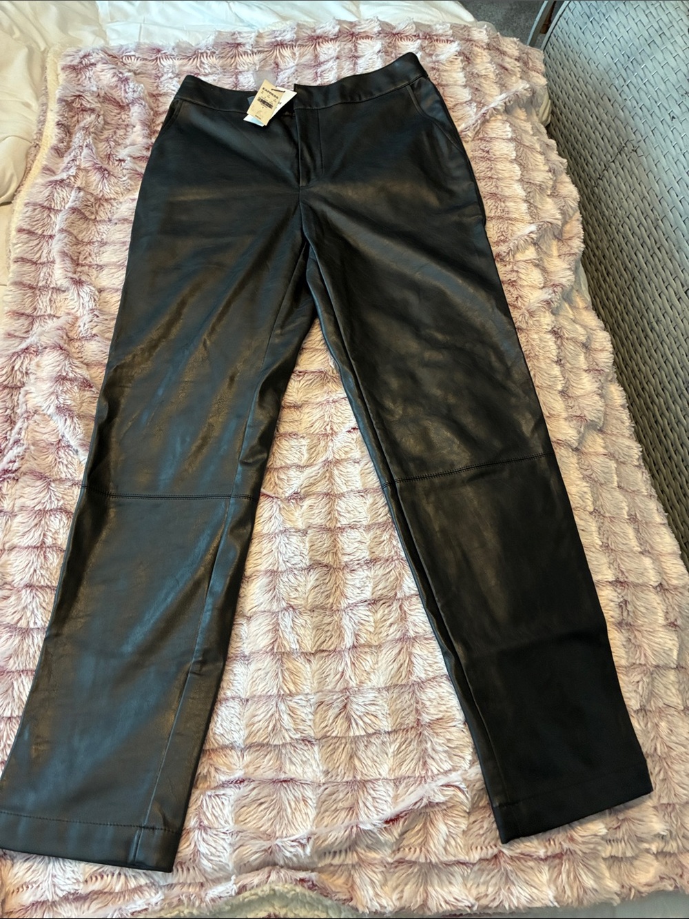 Express Black Faux Leather Pants